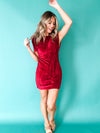 Lovestruck Velvet Dress