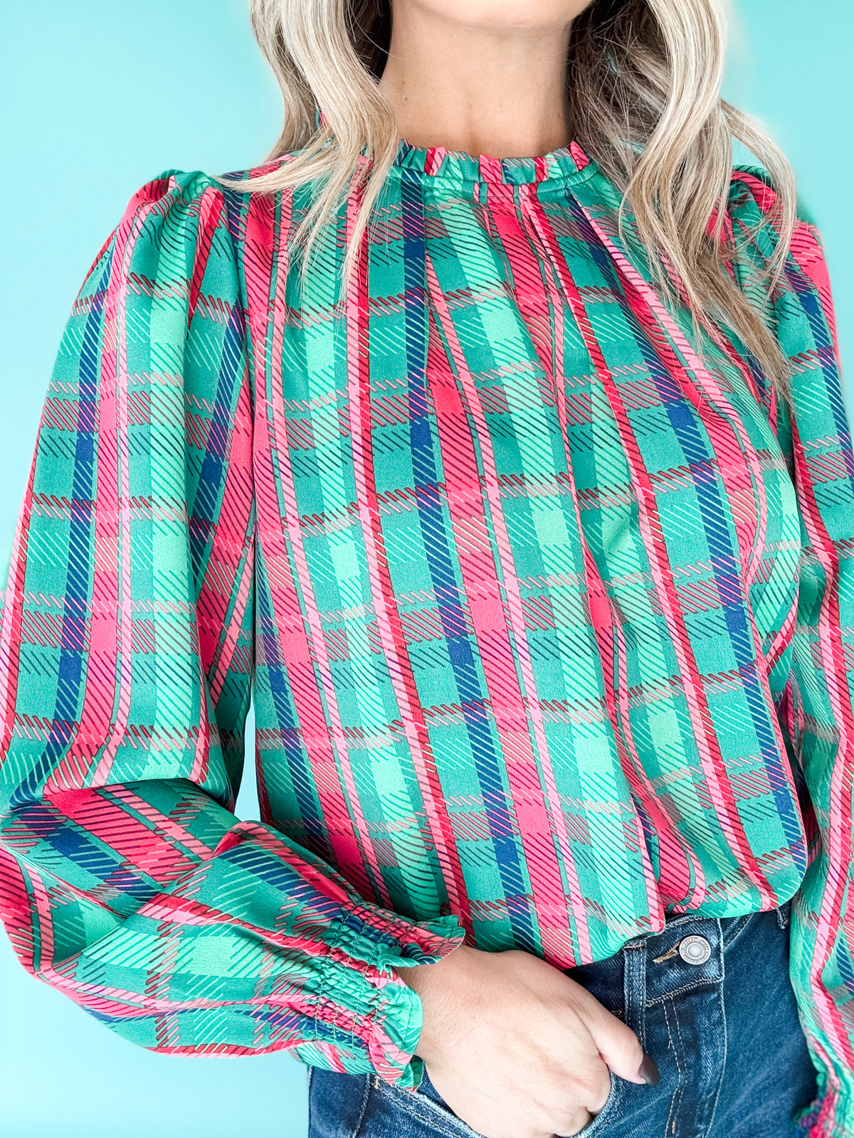 The Quinn Plaid Top