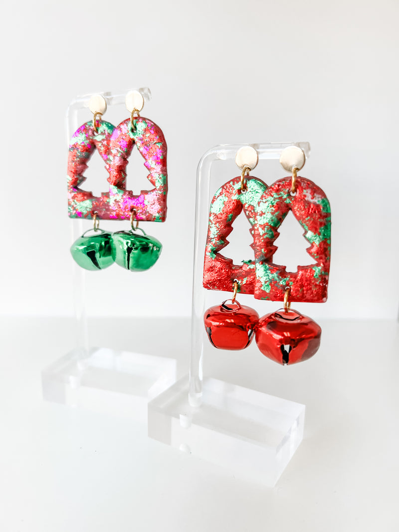 Christmas Tree Bells Earring