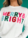 Merry and Bright Embroidered Pullover 2024