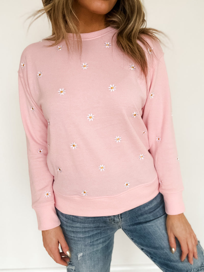Darling in Daisies Pullover