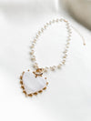 Mother of Pearl Heart Necklace