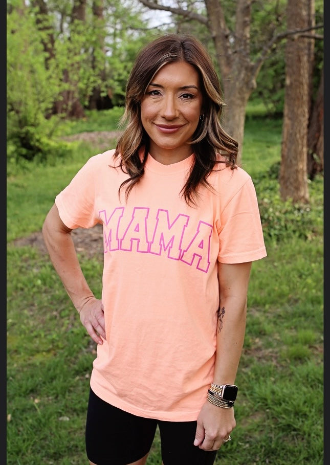 Mama Block Print Tee