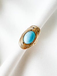 Turquoise Moonstone Ring