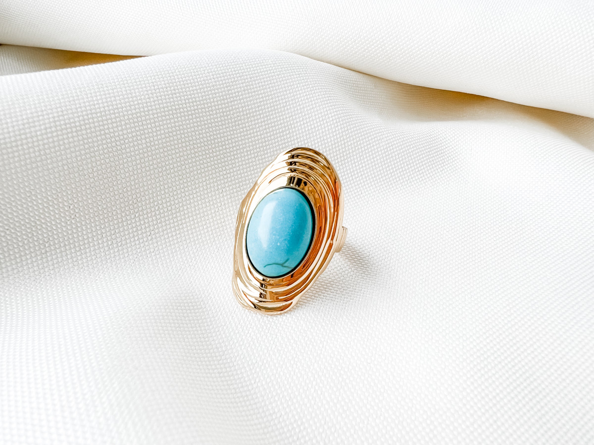 Turquoise Moonstone Ring