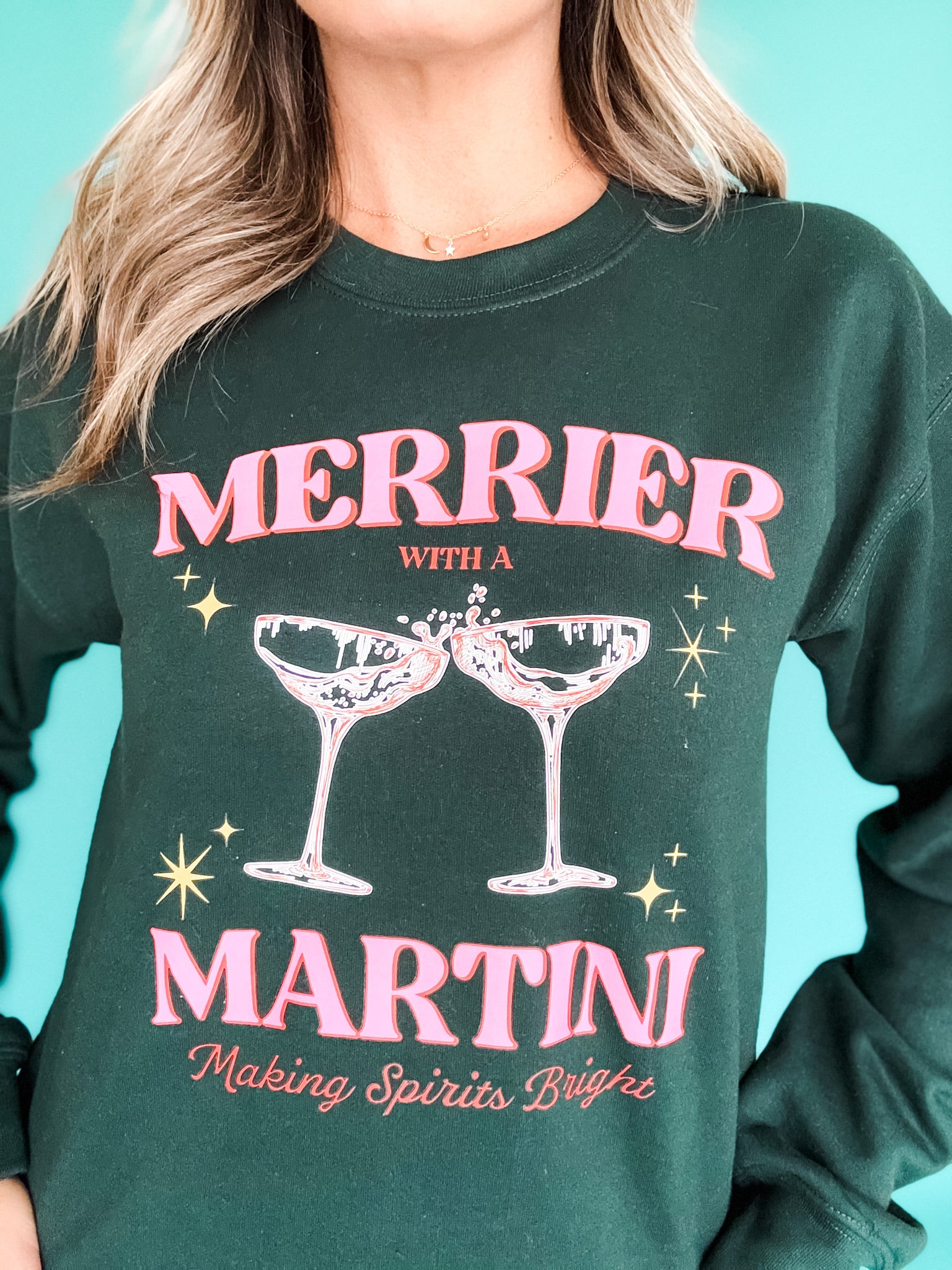 Merrier With a Martini Pullover