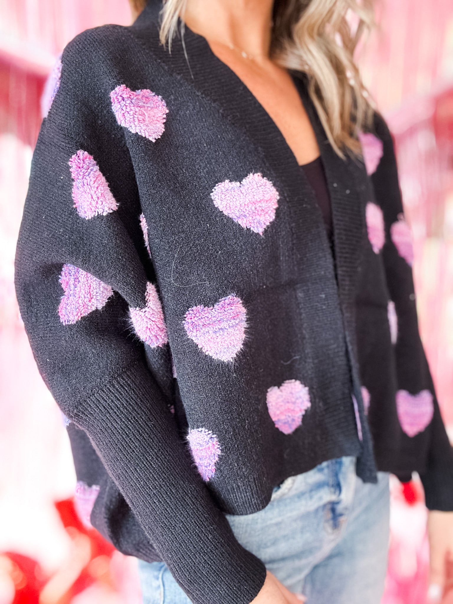 Ombre Heart Cardigan