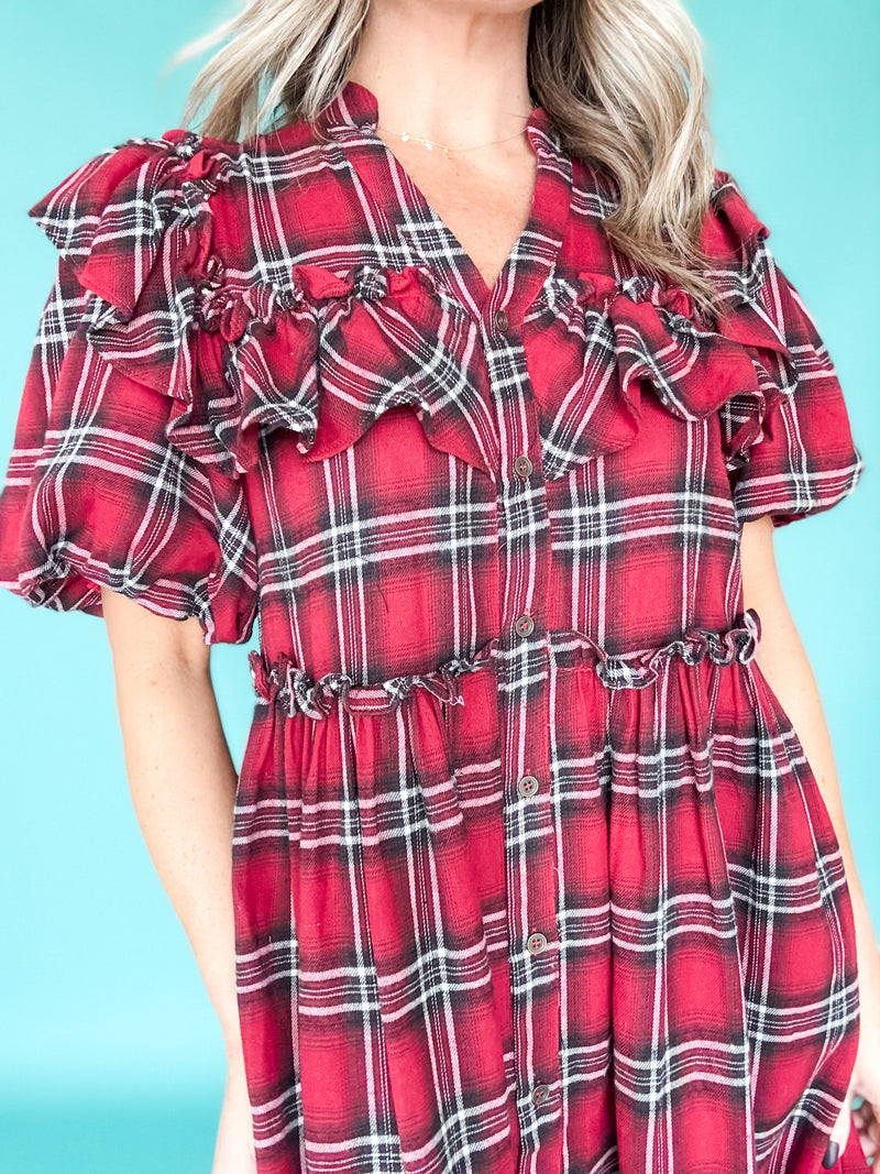 Plaid Moment Dress