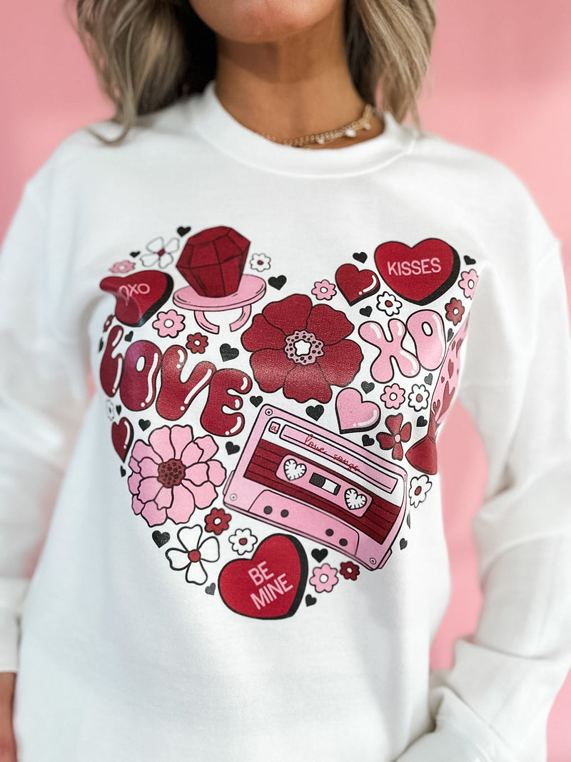 Heart Doodle Pullover