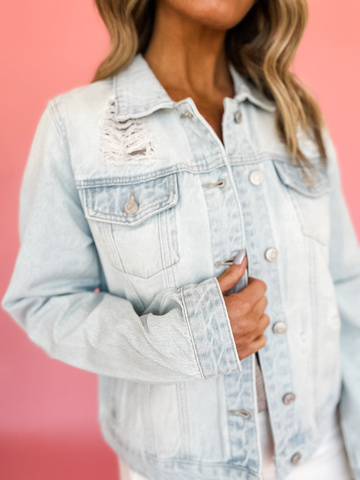 Just Takes Some Time Denim Jacket
