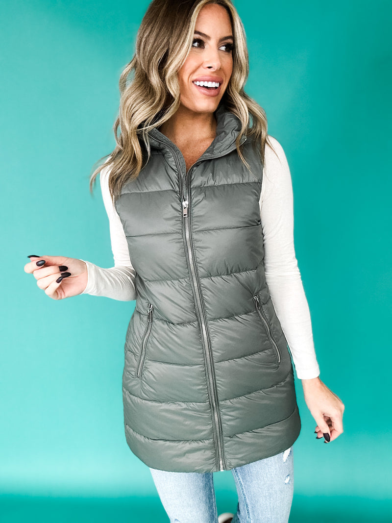 Long Story Puffer Vest