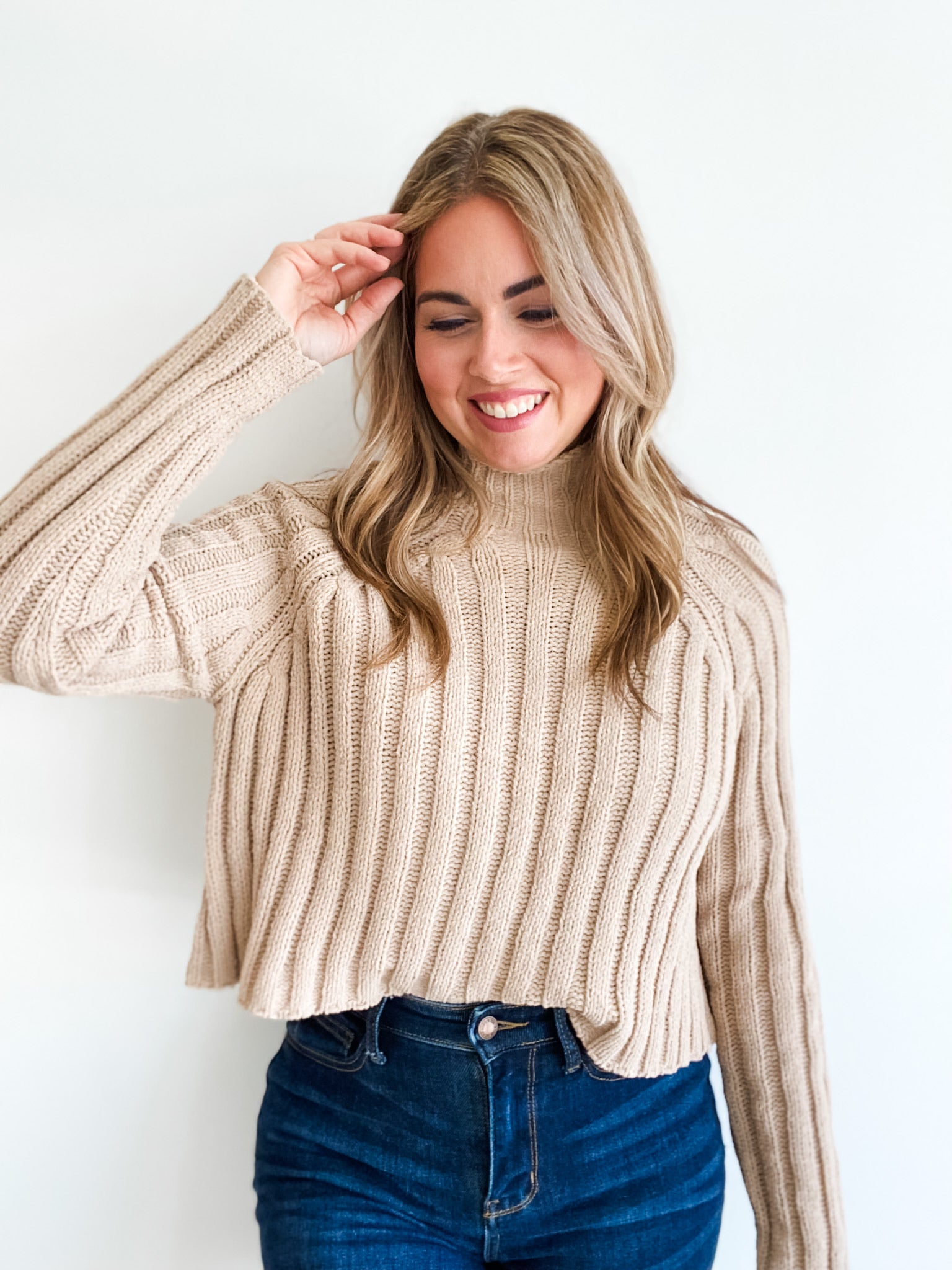 Pleated sweater hotsell