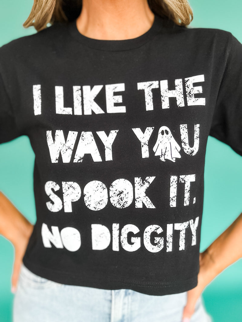 Spook it Crop Graphic Tee