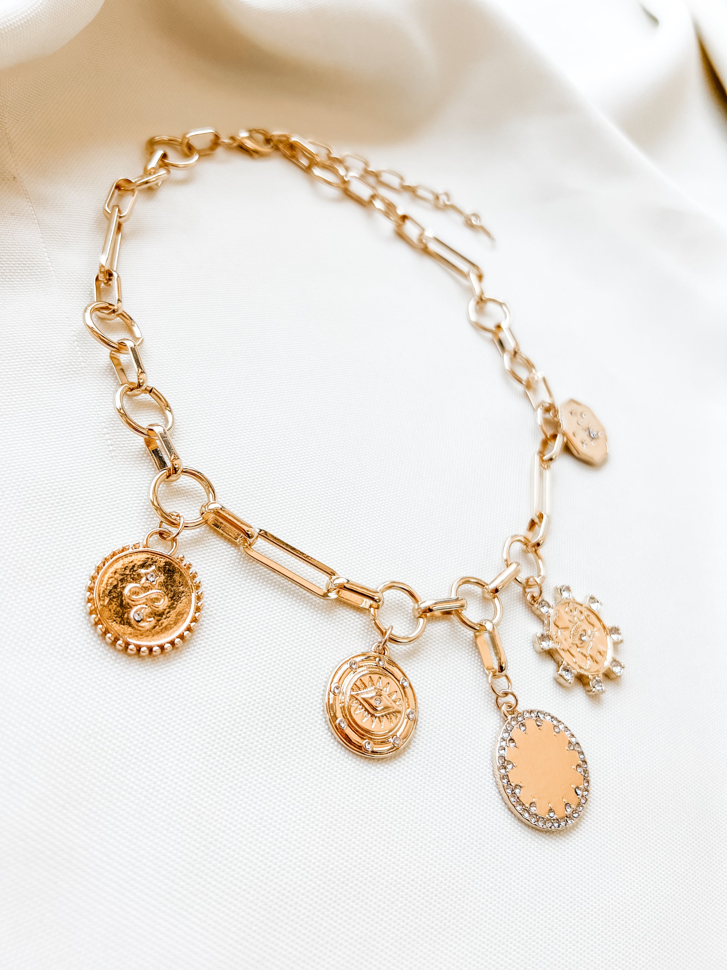 Coin Charm Necklace