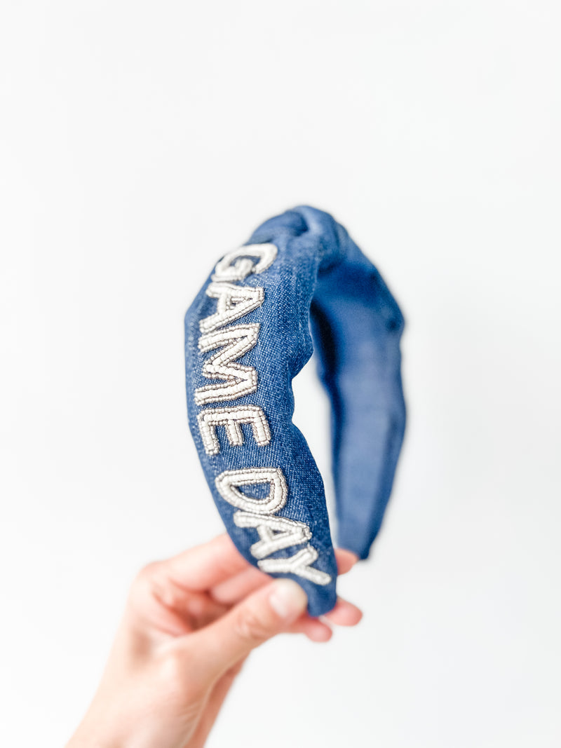 Game Day Denim Headband