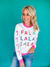 FaLaLa Candy Cane Sweater