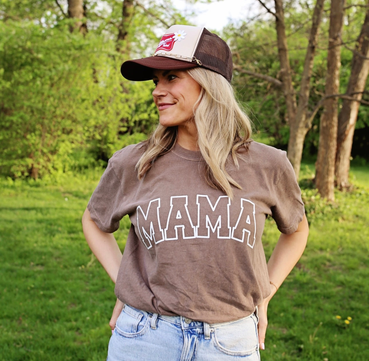 Mama Block Print Tee