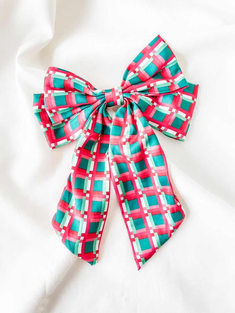 Alpine Line Hair Bow Clip