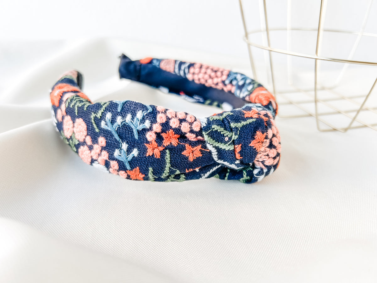 Coral Blooms Headband