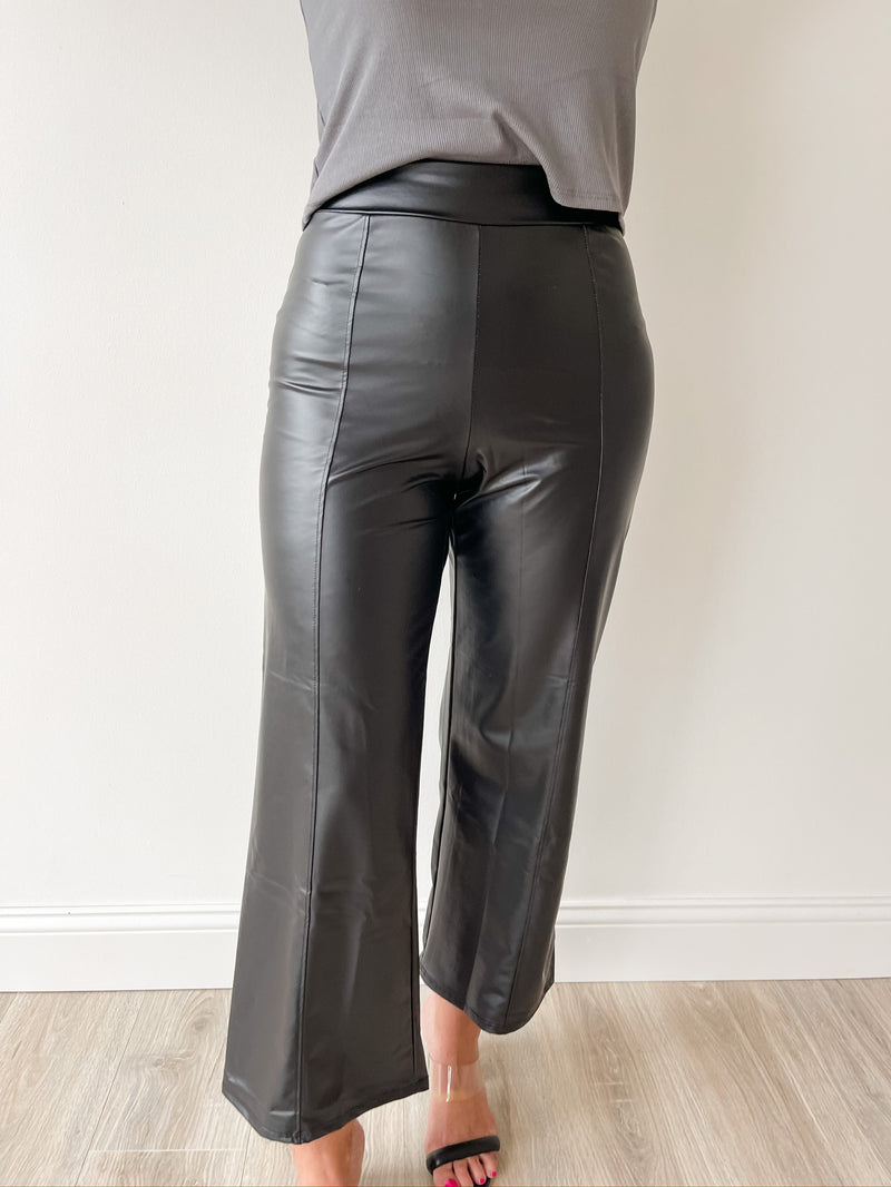Leather and Luck Wide Leg Pant