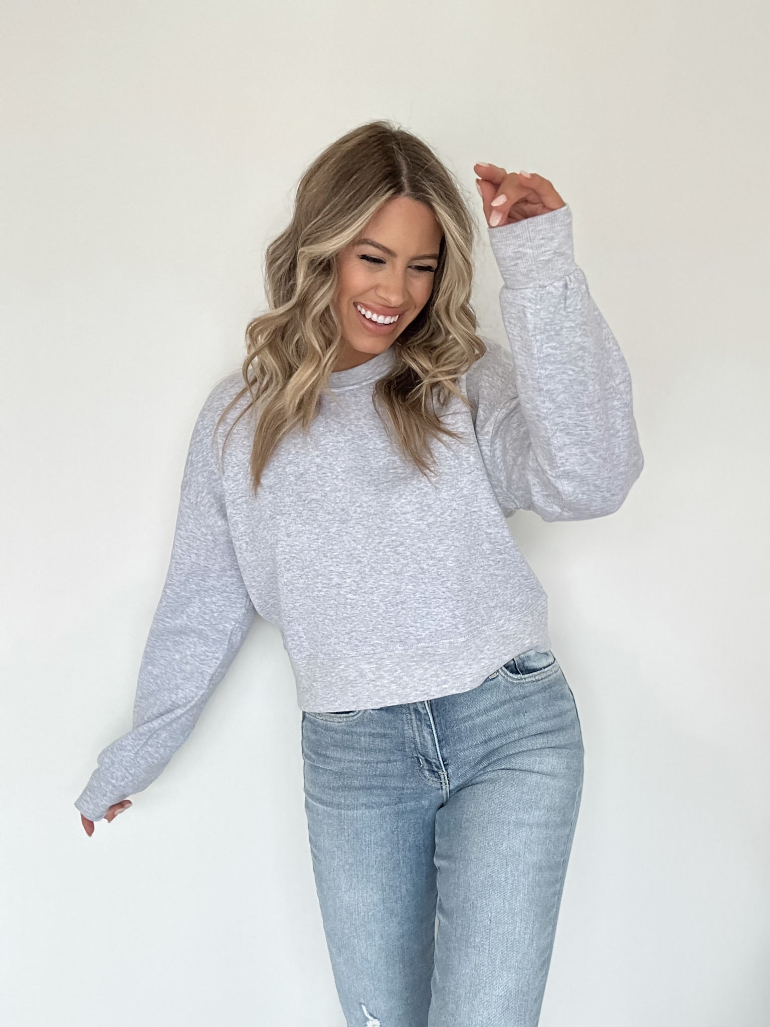 Count on Cozy Pullover - Heather Grey